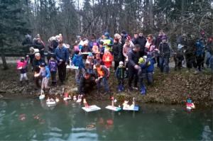 Po Preserskem jezeru pomladi naproti zaplavali gregorčki 1